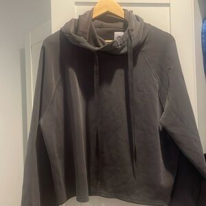 Dark grey joy lab cropped hoodie size large